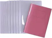 Bright Ideas Clear PVC Book Covers. A4+, 250 Micron, PK10 Covers. Thicker and Extra Strong Sturdy Plastic Book Covers. Easy to Clean Plastic and Wipeable Made to Protect School Exercise Books. BI9003.