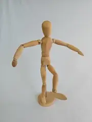 12" Wooden Mannequin Posable Articulated Figure Artist Model