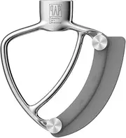 Flex Edge Beater Pro FEB3 for KitchenAid Artisan Mini 3.5 Quart Tilt-Head Stand Mixer - Stainless Steel Flat Beater with Replaceable Silicone Edges.