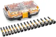 GEARWRENCH 86171-1/4” Drive Bolt Biter™ Impact Nut Extractor & Driver Set, 16 Pc.