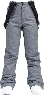 [HEYDHSDC] Men Winter Thick Warm Skiing Pants Suspender Trousers Snow Snowboard Skate Pants Ski Overalls
