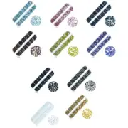 12 Grids Round Rhinestones Flat Back Diy Art Decorations