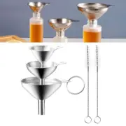 Mini Funnels Funnel Set Cleaning Brushes Convenient Handle Large Small