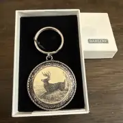 Barlow Key Chain Deer Buck hunting nature Stainless Keychain NIB-MOM