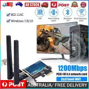 FV-AC1200 PCI-E Network Card 2.4G/5GHz Wireless Bluetooth Adapter for Windows PC