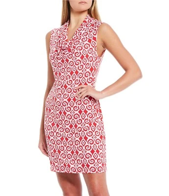NWT MSRP $140 - TOMMY BAHAMA Bimini Ikat Cowl Neck Dress, Amaranth, Size XL