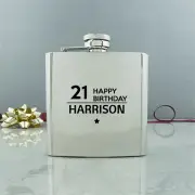 Happy Birthday Conventional Hip Flask