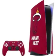 NBA Miami Heat PS5 Bundle Skin - Miami Heat Red Primary Logo