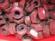 100 7/8 BLACK NYLON INSERT LOCK NUTS FREE SHIPPING