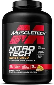 MuscleTech Nitro Tech 100% Whey Gold Banana 5lbs AU (RB)