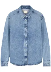Khaite Argo Denim Shirt - Blue Denim - S S