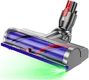 Vacuum Cleaner Replacement Part for Dyson V7 V8 V10 V11 V15 Direct Drive Head for Hardwood Floor Carpets Attachment for Dyson Cordless Stick Vacuum Cleaners 270° Torque Brush Head with LED Headlights