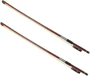 BESTonZON Violin Bow 2pcs Horse Hair Violin Bow Balanced Design Practice Bow for Students Beginners Easy to Use