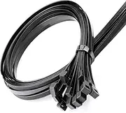 Extra Large Zip Ties 40 Inch Long Cable Ties Big Heavy Duty Outdoor Plastic Ties with 200 Pounds Tensile Strength Black 19 Pack