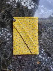 Yellow Bee Book Sleeve With Bookmarker