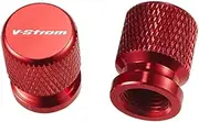 IEDZCUMC Compatible with Suzuki V-Strom DL 250 650 1000 1050 XT 800 DE 800DE Vstrom 1000XT 1050XT XT DL1050 VStrom 800DE Motorcycle Tire Valve Caps(Red)