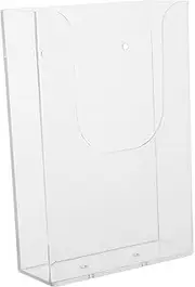 TEHAUX 4pcs Display Stand Clear Wall Mount File Holder Wall File Holder Organizer Rack Wall Mail Holder for Wall Locker Wall Mount Magazine Rack Bookcase Bookends Garbage Transparent
