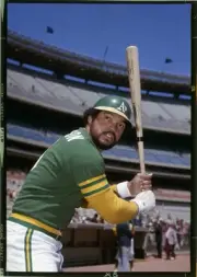 Reggie Jackson of the Oakland Athletics poses 1972 Old Photo