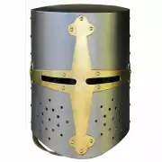 Medieval Knight Templar Helmet 18 Gauge Steel Armor Knight Helmet