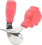 GARVALON Baby Fork Spoon Set Learning Utensils for Toddlers Portable Cutlery Fork and Spoon Tableware for Kids