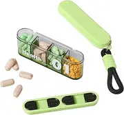Pill Box | Pill Cases Organizers | Multi-compartment Medication Container Holder for Tablet Daily Use Trip Vacation Camping Home