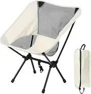 Portable Camping Chair, Lightweight Compact Folding Chair, Foldable Beach Chair, Backpacking Camp Chair with Pocket for Outside Travel Picnic & Hiking