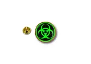 pins pin's flag badge metal lapel hat button biker biohazard radiation danger A