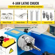 K72-100 4" 4-Jaw Lathe Chuck - Independent Reversible Jaws for Metal Lathes