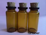20pcs 10ml Glass Bottles with Corks Jars 22*50 *12.5mm Vials Brown Small bottle