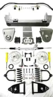 1936 1948 Chevy Car Mustang II Power Front End Suspension Kit 2" Drop + Sway Bar (for: Chevrolet)