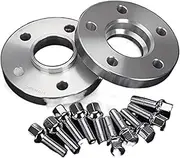 2Pieces 12/15/20mm PCD 5x112 CB 66.5 Wheel Spacers Adapter Gasket, for Benz, Viano, W203, W211, CoupeW207, SLR and W210 Trunk Locking Mechanism(Black 2PCS 20MM Silver)