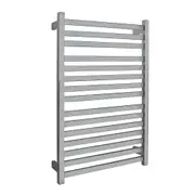 AGUZZO EZY FIT Heated Towel Rail - Flat Tube - Dual Wired - (W600mm x H920mm) - Polished SS
