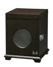 Volta Automatic Single Watch Winder Box Case Belleview Collection Dark Brown
