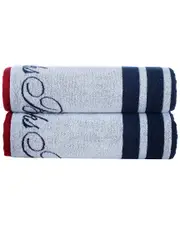 Brooks Brothers Nautical Blanket Stripe 2Pc Bath Sheets