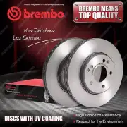 2x Front Brembo UV Coated Disc Brake Rotors for Toyota GT ZN6 86 Coupe Base (for: Toyota)