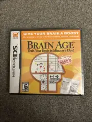Brain Age Train Your Brain in Minutes a Day (Nintendo DS, 2006) New Sealed