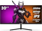 CRUA 30 inch Gaming Monitor 200HZ, 21:9 WFHD(2560X1080P) Ultrawide Computer Monitor, IPS Screen,100% sRGB, PIP/PBP, HDMI 2.0 & Displayport 1.4,Support FreeSync,Wall Mountable/Tilt Adjustable- Black