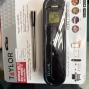 TAYLOR Wireless Meat Thermometer Cooking Barbecue Bluetooth Remote Monitor 500ft