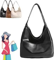 [bulesky] Maya Shoulder Bag, Maya Shoulder Bag, 2024 New Nabi Shoulder Bag, Vegan Leather Trendy Soft Maya Tote Bag