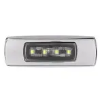 Narva 9-33V LED Front End Outline Marker White With 0.5M Cable Chrome Cover - 96812/10