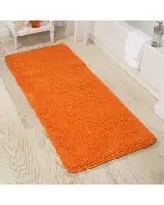 Lavish Home Memory Foam Non-Slip Bath Mat NoSize Orange