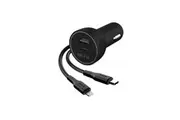 EFM 39W Dual Output Fast Car Charger Type-C to Lightning Cable MFI-Certified