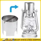 Stainless Steel Lantern Lampshade Detachable Kerosene Lamp Cover Insulated Retro