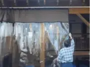Waterproof 0.5mm TPU Vinyl Clear Awning Canopy Sliding Patio Enclosure Curtain