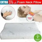 Luxury Soft Contour Bamboo Pillow Cushion Memory Foam Fabric Hypoallergenic AU