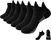 [FFENDOUNIU] Running Socks, 6 Pairs Sports Socks, Athiletic Socks, Walking Socks, Cushioned Trainer Socks