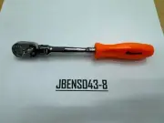 Snap-on Tools NEW ORANGE 1/4" Drive Hard Grip Long Flex Head Ratchet THLFD72O