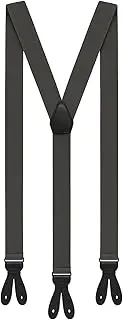 [Zukunftsenkel] Elegant Braces 3.5 cm X-Shape with Button Closure Adjustable for Men and Women, Without Clips, Suit Braces for Buttoning with 6 Buttonhole Suspender
