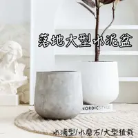 在飛比找蝦皮購物優惠-【落地款水泥盆】【免運】手作水泥盆 花盆 盆栽 清水模 觀葉