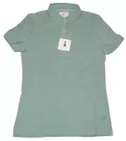 NWT Linksoul Drytech Cotton Blend Golf Polo Shirt Women's Small Agave Heather